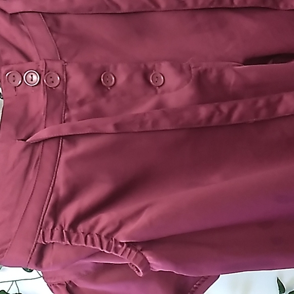 AMAZING!!! SHARP ASHLEY STEWART SZ 16 TWO PIECE RASPBERRY SILK / POLY SET - Picture 13 of 13